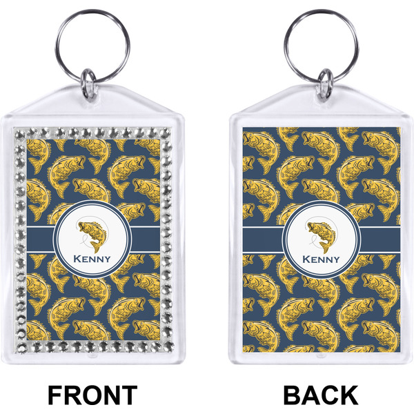 Fish Bling Keychain (Front + Back)