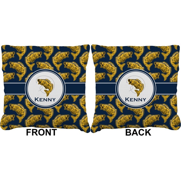 Fish Burlap Pillow Approval