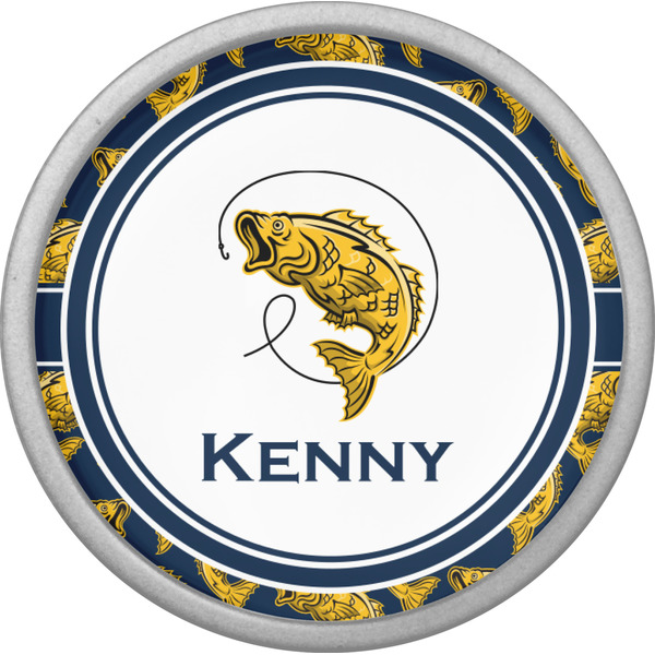 Fish Cabinet Knob - Nickel - Front