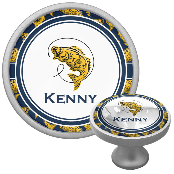 Fish Cabinet Knob - Nickel - Multi Angle