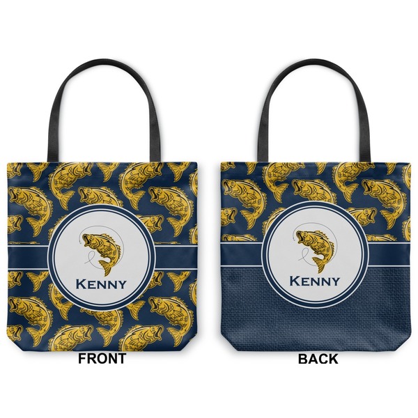 Fish Canvas Tote - Front and Back