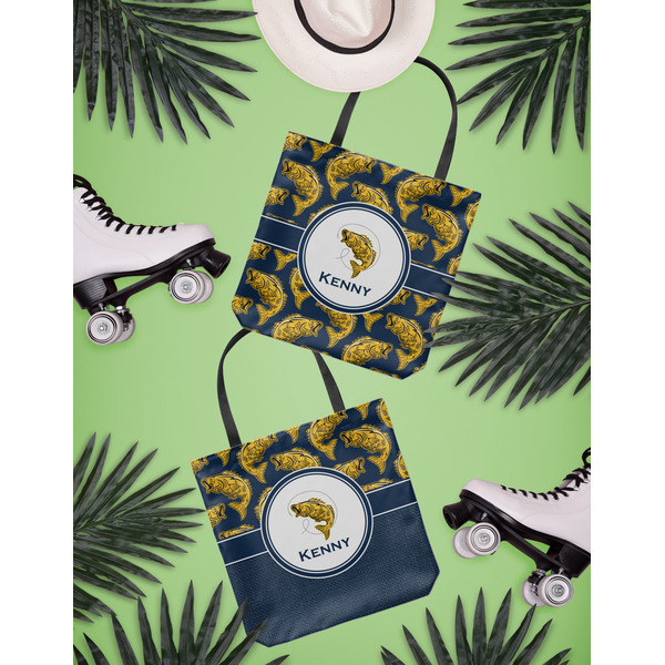 Fish Canvas Tote Lifestyle Front and Back