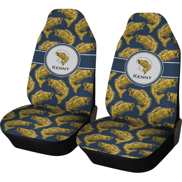 Custom Fish Car Seat Covers (Set of Two) (Personalized)