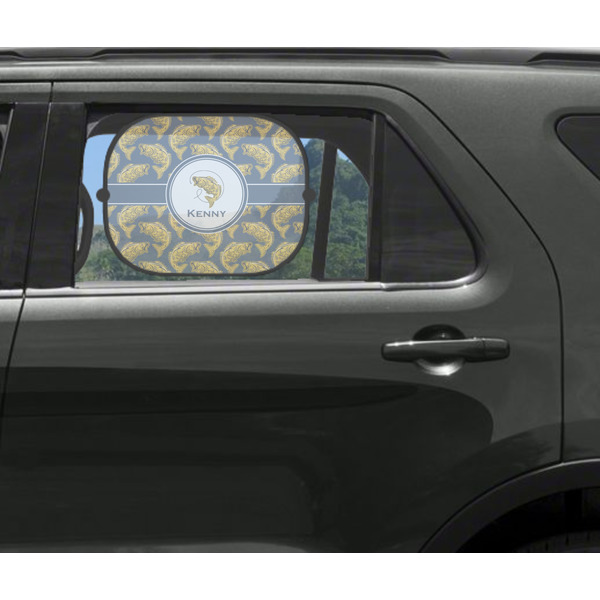 Fish Car Sun Shade Black - In Car Window