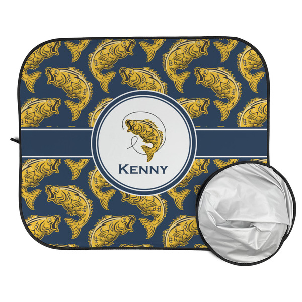 Fish Car Sun Shades - FOLDED & UNFOLDED