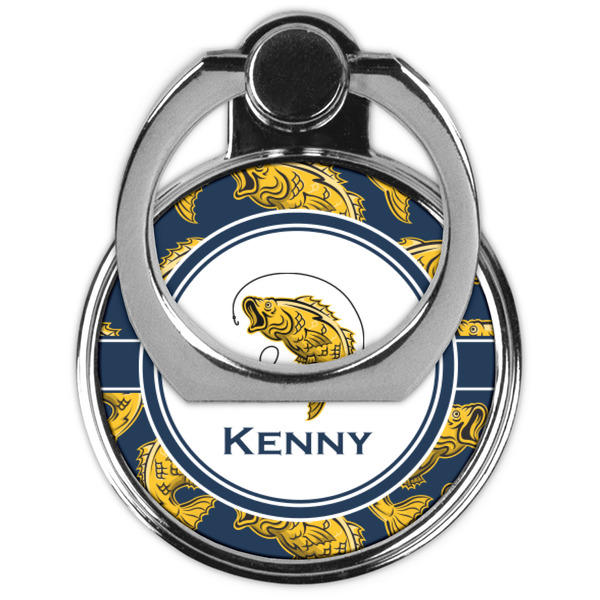 Fish Cell Phone Ring Stand & Holder - Front (Collapsed)