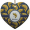 Fish Ceramic Flat Ornament - Heart (Front)