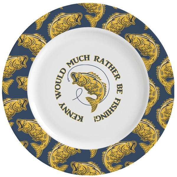 Custom Fish Ceramic Dinner Plates (Set of 4) (Personalized)