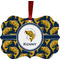 Fish Metal Frame Ornament - Double Sided w/ Name or Text