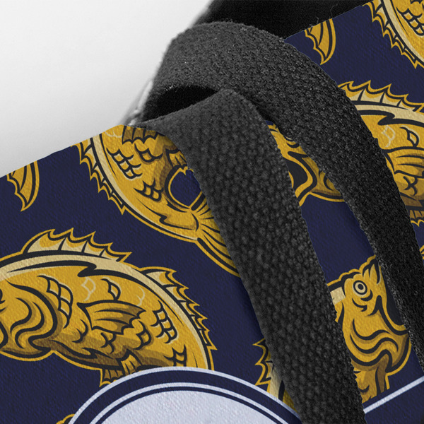 Fish Closeup of Tote w/Black Handles