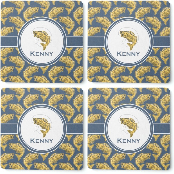 Fish Coaster Rubber Back - Apvl