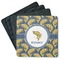 Fish Square Rubber Backed Coasters - Set of 4 (Personalized)