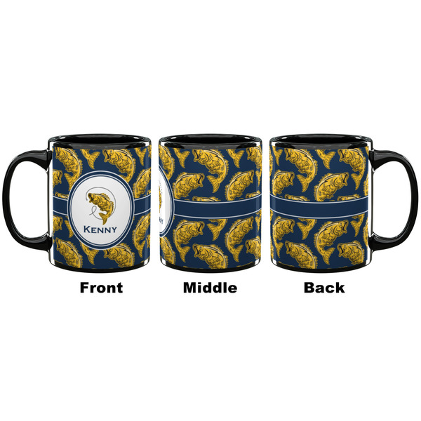 Fish Coffee Mug - 11 oz - Black APPROVAL