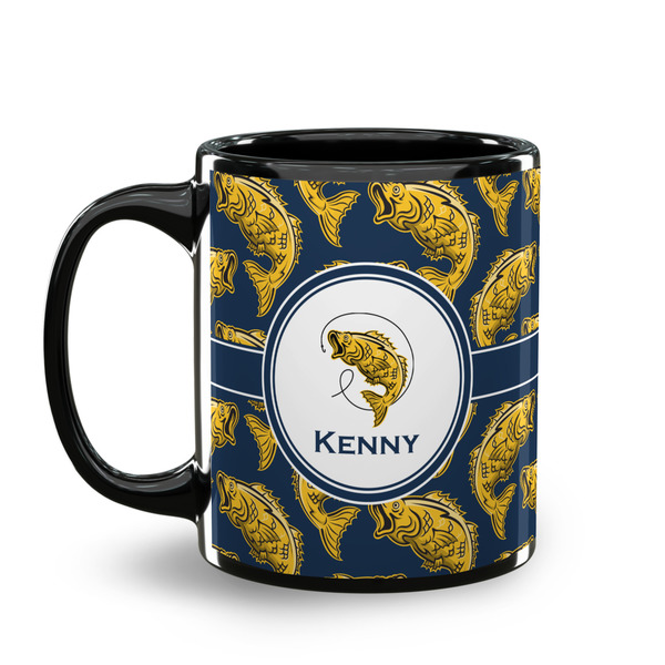 Fish Coffee Mug - 11 oz - Black