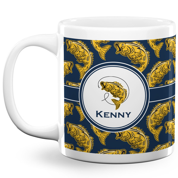 Fish Coffee Mug - 20 oz - White