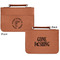Fish Cognac Leatherette Bible Covers - Small Double Sided Apvl
