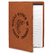 Fish Cognac Leatherette Portfolios with Notepad - Large - Main