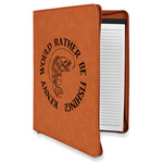 Fish Leatherette Zipper Portfolio with Notepad - Single Sided (Personalized)