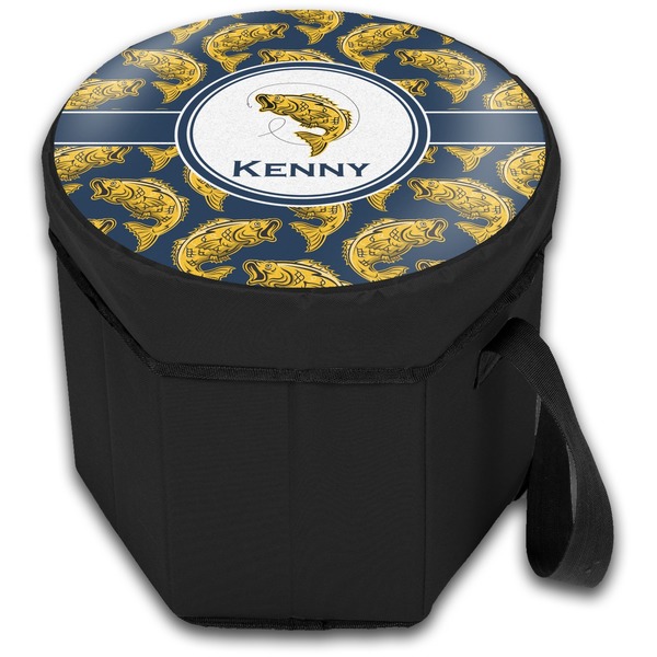Fish Collapsible Personalized Cooler & Seat (Closed)