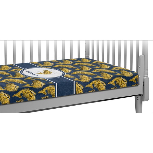 Custom Fish Crib Fitted Sheet (Personalized)