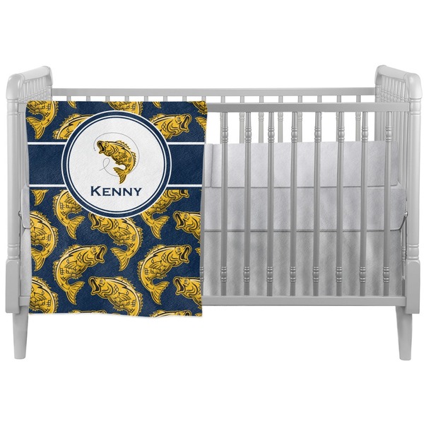 Custom Fish Crib Comforter / Quilt (Personalized)