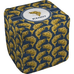 Fish Cube Pouf Ottoman - 18" (Personalized)