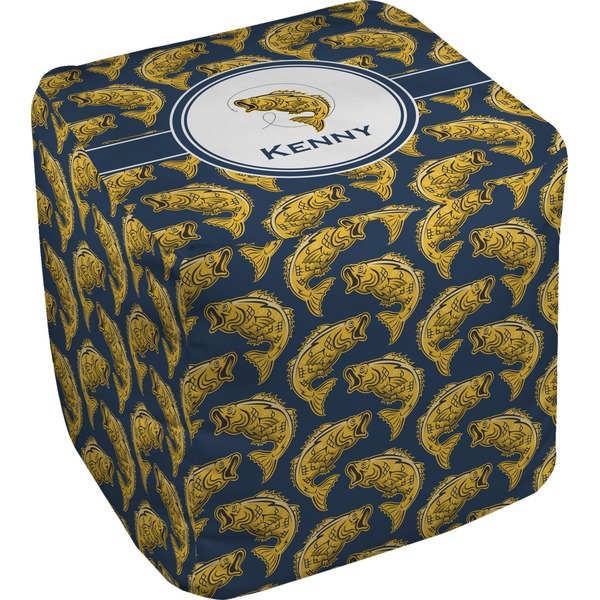 Custom Fish Cube Pouf Ottoman (Personalized)