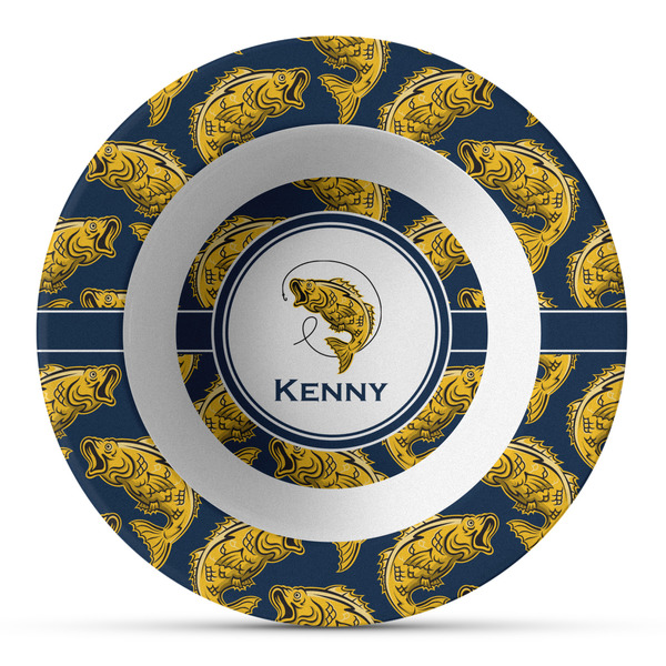 Custom Fish Plastic Bowl - Microwave Safe - Composite Polymer (Personalized)