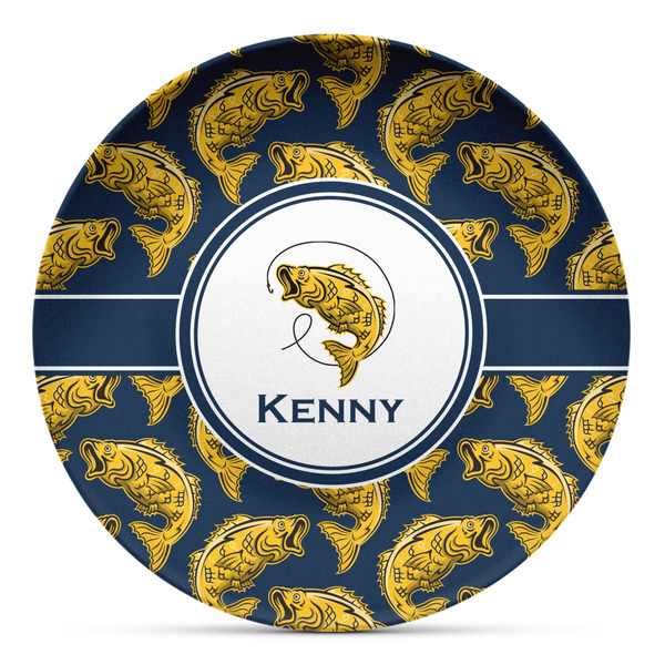 Custom Fish Microwave Safe Plastic Plate - Composite Polymer (Personalized)