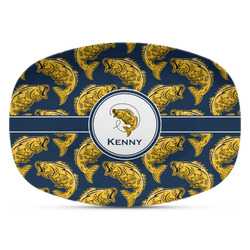 Fish Plastic Platter - Microwave & Oven Safe Composite Polymer (Personalized)