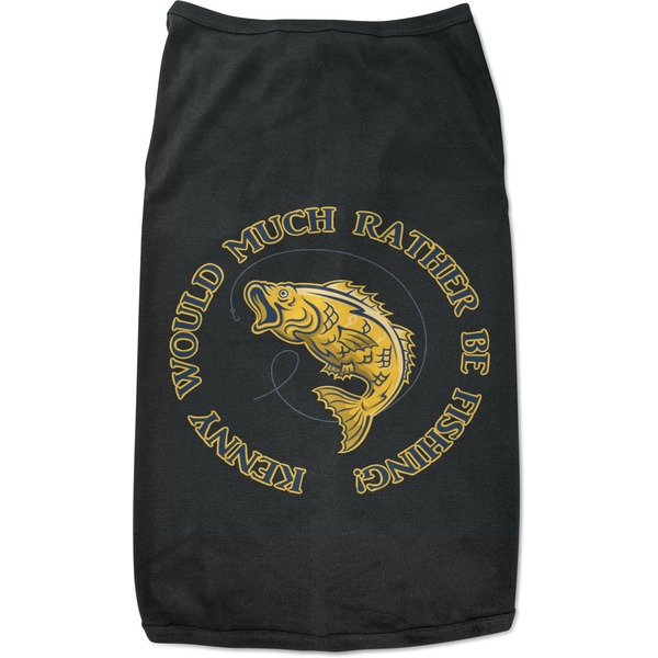 Custom Fish Black Pet Shirt - 2XL (Personalized)
