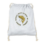 Fish Drawstring Backpack - Sweatshirt Fleece - Double Sided (Personalized)