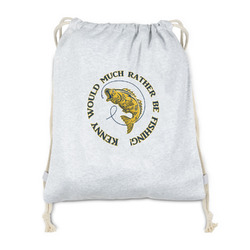 Fish Drawstring Backpack - Sweatshirt Fleece - Double Sided (Personalized)