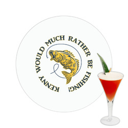 Fish Printed Drink Topper -  2.5" (Personalized)