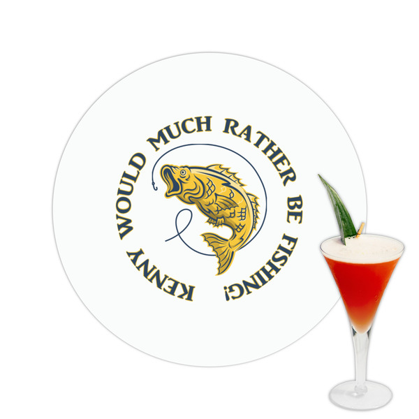 Custom Fish Printed Drink Topper -  2.5" (Personalized)