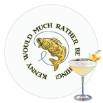 Fish Printed Drink Topper - 3.5" (Personalized)
