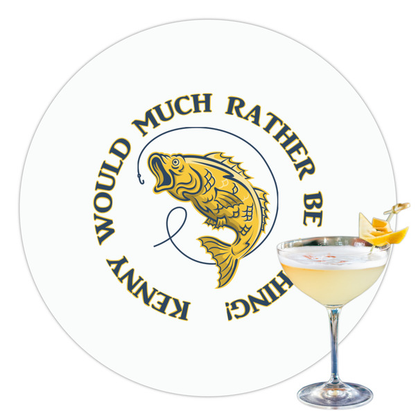 Custom Fish Printed Drink Topper - 3.5" (Personalized)