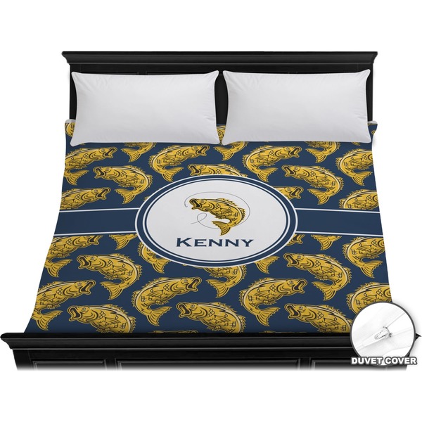 Custom Fish Duvet Cover - King (Personalized)