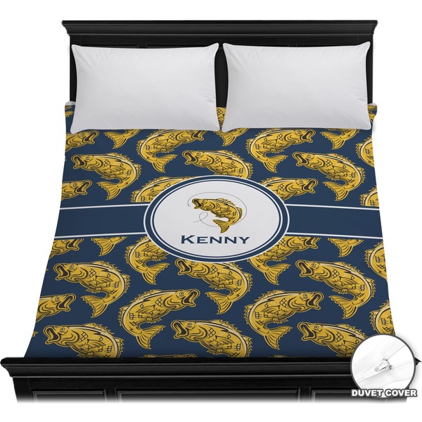 Custom Fish Duvet Cover - Full / Queen (Personalized)