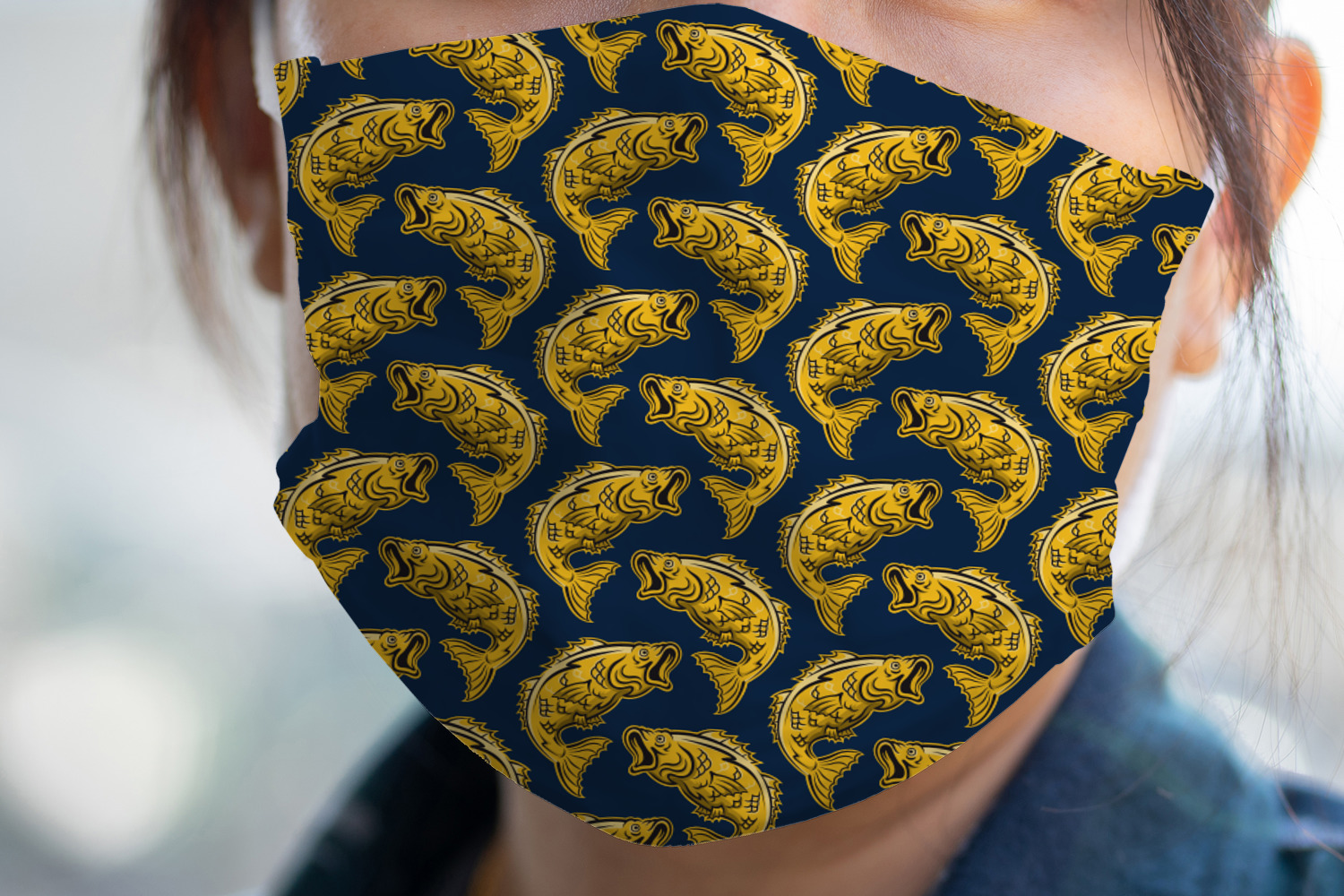 Fish Face Mask Cover (Personalized) YouCustomizeIt