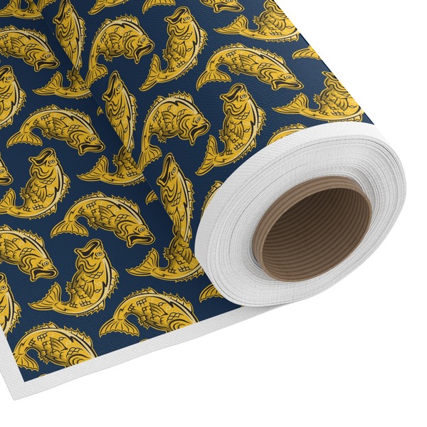 Custom Fish Fabric by the Yard - Spun Polyester Poplin