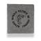 Fish Leather Binder - 1" - Grey (Personalized)