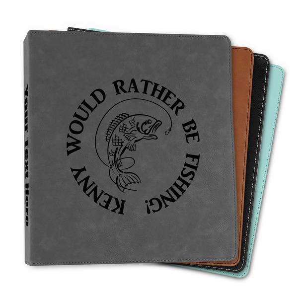Custom Fish Leather Binder - 1" (Personalized)