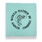 Fish Leather Binder - 1" - Teal (Personalized)