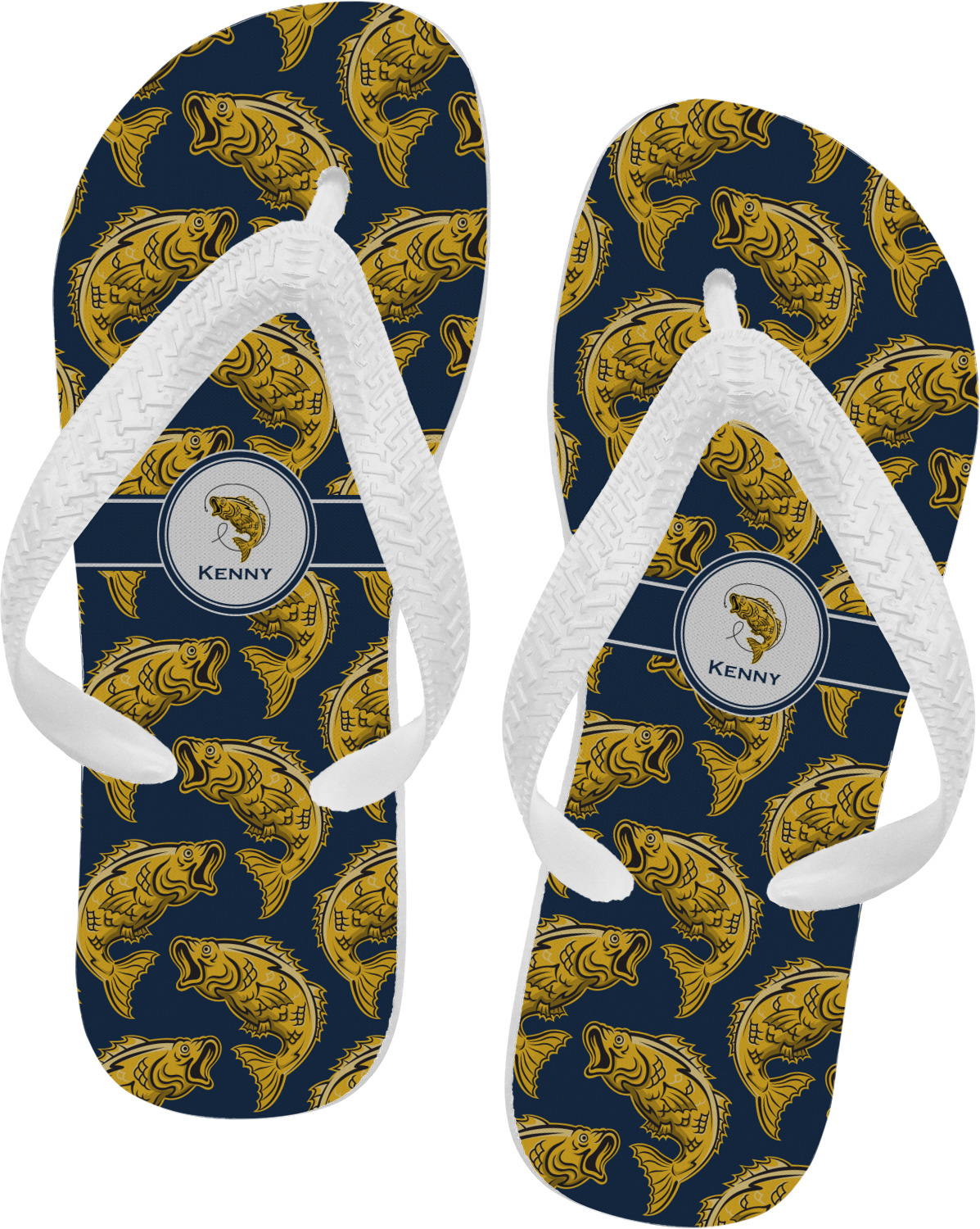 Fish Flip Flops Small (Personalized) YouCustomizeIt