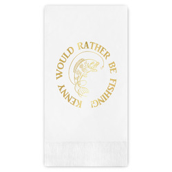 Fish Guest Napkins - Foil Stamped (Personalized)