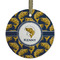 Fish Flat Glass Ornament - Round w/ Name or Text