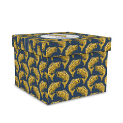 Fish Gift Box with Lid - Canvas Wrapped - Medium (Personalized)