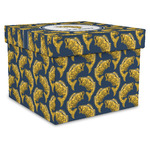 Fish Gift Box with Lid - Canvas Wrapped - XX-Large (Personalized)
