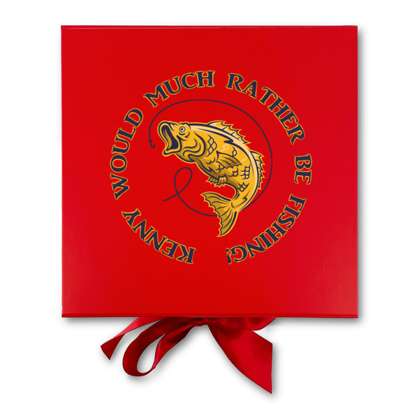 Fish Gift Boxes with Magnetic Lid - Red - Approval